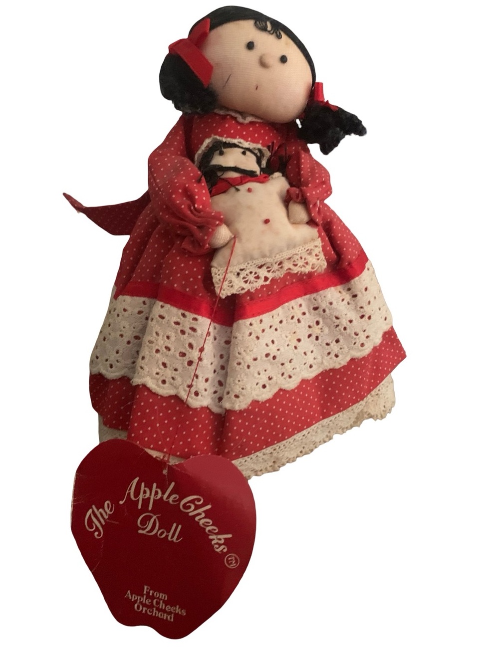 Vintage Apple Cheeks‎ Doll Miss Mary McIntosh 1984 8”